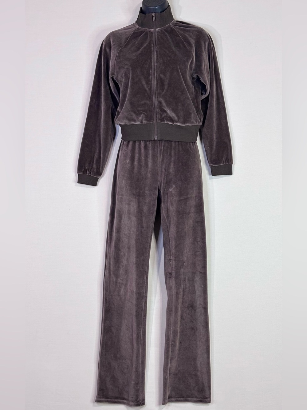 SKIMS Velour Straight Leg Lounge Pants Cocoa Brown Soft Glam Size S - Picture 6 of 6